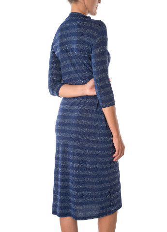 Синя кежуал сукня Miss Miss в смужку