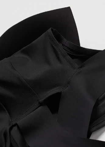 Чорний літній купальник суцільний H&M