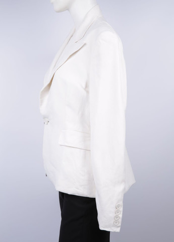 Белый женский жакет Ralph Lauren однотонный - демисезонный