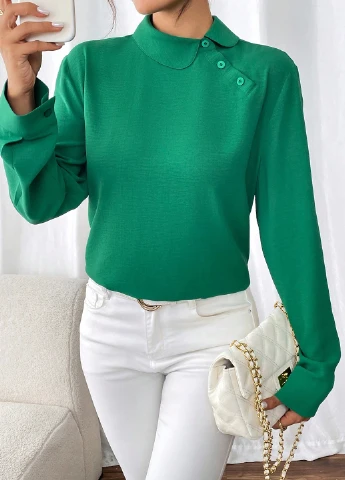 Зелёная блуза SHEIN