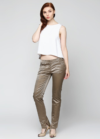 Светло-коричневые кэжуал демисезонные брюки Sexy Woman