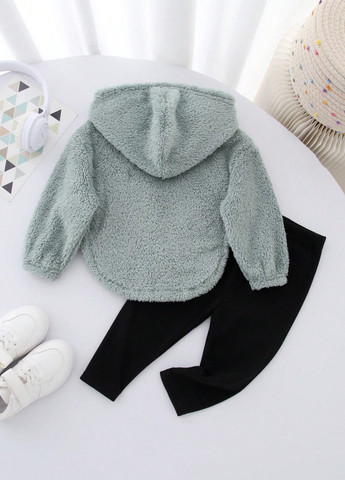 Комбінований демісезонний костюм (толстовка, легінси) SHEIN