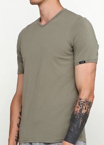 Оливковая футболка Cornette
