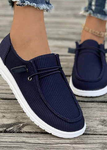 Темно-синие мокасины SHEIN