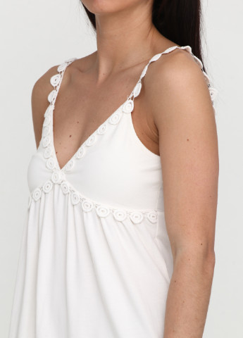 Белое кэжуал платье Heine однотонное