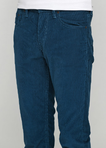 Бирюзовые кэжуал демисезонные прямые брюки Levi's