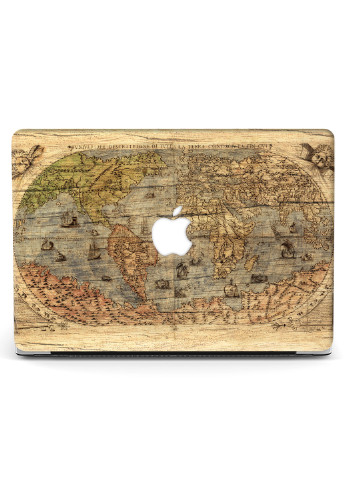 Чехол пластиковый для Apple MacBook Air 13 A1932 / A2179 / A2337 Деревянная карта (Wooden Map) (9656-1863) MobiPrint (218505189)