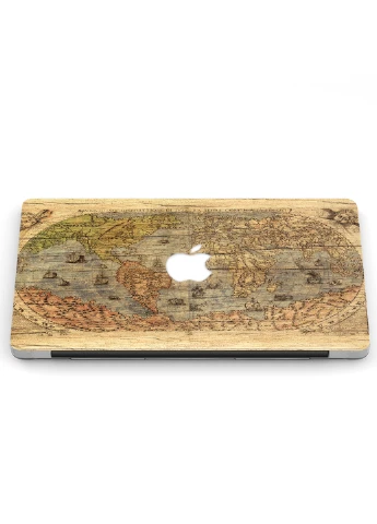 Чехол пластиковый для Apple MacBook Air 13 A1932 / A2179 / A2337 Деревянная карта (Wooden Map) (9656-1863) MobiPrint (218505189)