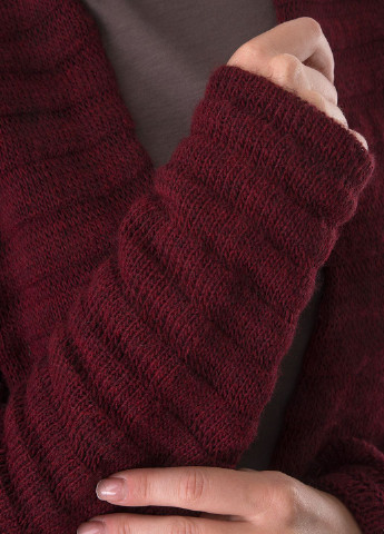 Бордовый зимний кардиган Miss Miss