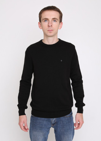 Черный зимний свитер мужской черный прямой JEANSclub Прямой