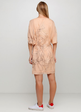 Персиковое кэжуал платье Designers Remix с рисунком
