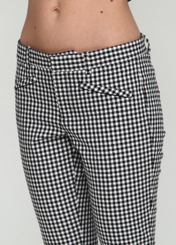 Черно-белые кэжуал демисезонные зауженные брюки Gap