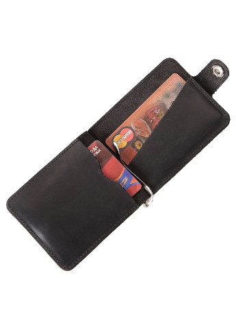 Чоловічий шкіряний затискач для грошей 10,7х7,5х1 см Shvigel (253174650)