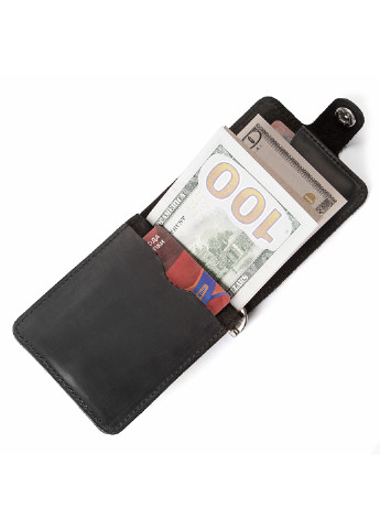 Чоловічий шкіряний затискач для грошей 10,7х7,5х1 см Shvigel (253174650)