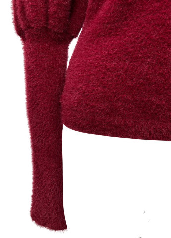 Бордовый демисезонный пушистый свитер джемпер Keepsake