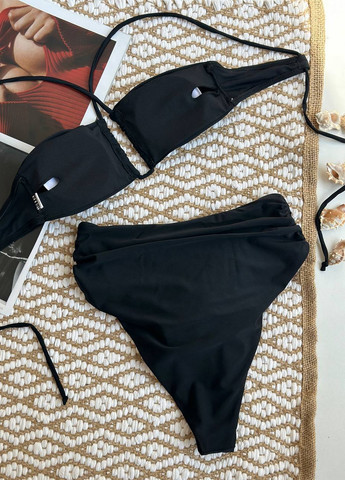 Чорний літній роздільний купальник (ліф, трусики) роздільний NOVA VEGA