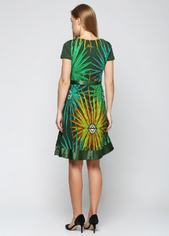 Зеленое кэжуал платье Desigual с абстрактным узором