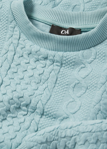 Мятный свитшот C&A однотонный без декора (352073366)