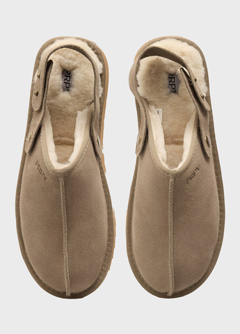 Бежевые сабо PRPY на платформе с тиснением, с логотипом