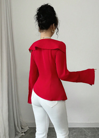 Красная блуза SHEIN