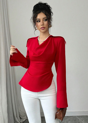 Красная блуза SHEIN
