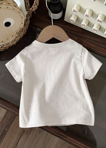 Біла літня футболка SHEIN