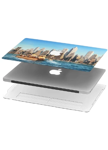 Чохол пластиковий для Apple MacBook Pro 13 A1706 / A1708 / A1989 / A2159 / A1988 Міньйон в Нью Йорку (9648-2564) MobiPrint (218861879)