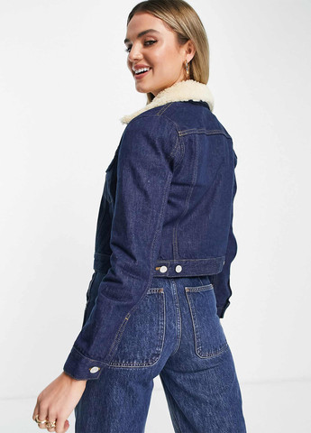 Синя демісезонна куртка French Connection