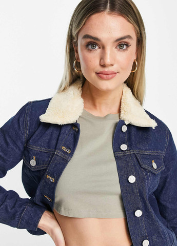 Синя демісезонна куртка French Connection