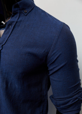 Синяя рубашка с логотипом Figo