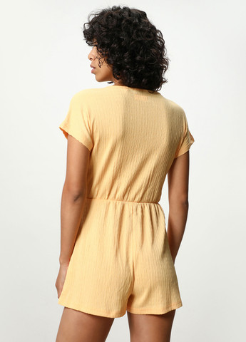 Комбинезон Lefties комбинезон-шорты однотонный жёлтый кэжуал полиэстер