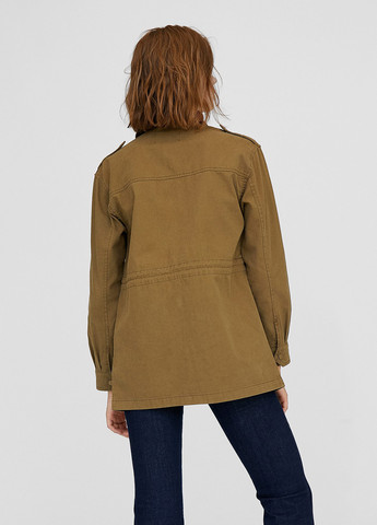 Оливкова (хакі) демісезонна куртка куртка-піджак Stradivarius