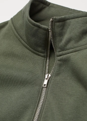Хакі світшот фліс,хакі, H&M (254769960)