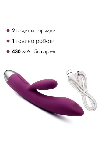 Вибратор кролик с жемчужной стимуляцией точки G Trysta Violet Svakom (254543924)