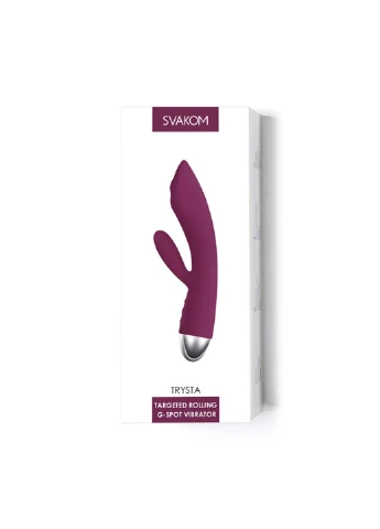 Вибратор кролик с жемчужной стимуляцией точки G Trysta Violet Svakom (254543924)