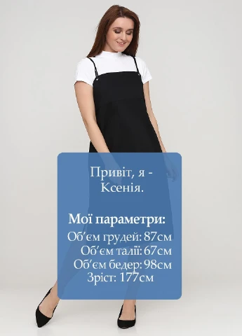 Черное кэжуал платье Weekday однотонное