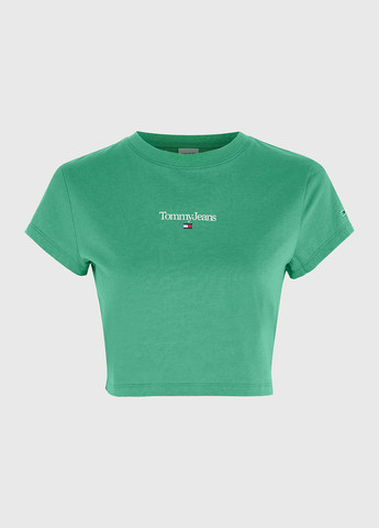 Зеленая летняя футболка Tommy Hilfiger