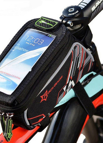 Велосипедная сумка для велосипеда на раму для смартфонов 6" RB Черный с красным (0154875) Francesco Marconi (224437155)