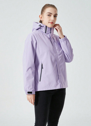 Сиреневая демисезонная куртка SHEIN