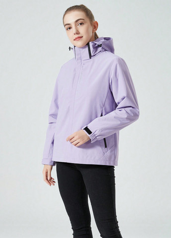 Сиреневая демисезонная куртка SHEIN