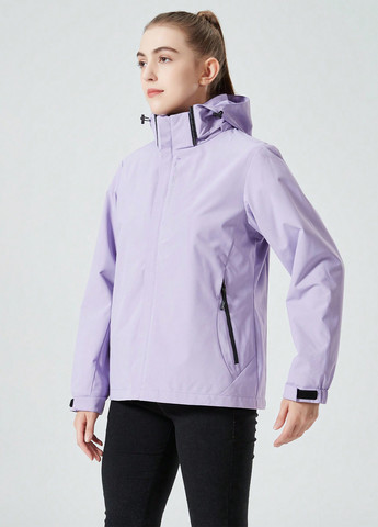 Сиреневая демисезонная куртка SHEIN