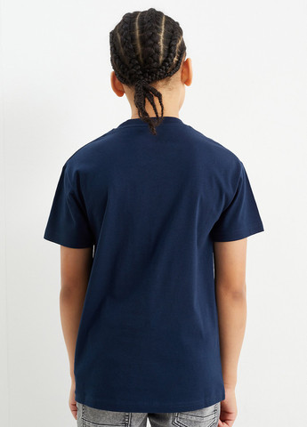 Темно-синяя летняя футболка C&A