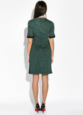 Темно-зеленое кэжуал платье а-силуэт Time of Style