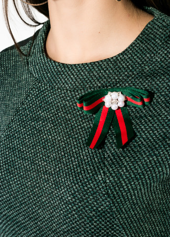 Темно-зеленое кэжуал платье а-силуэт Time of Style