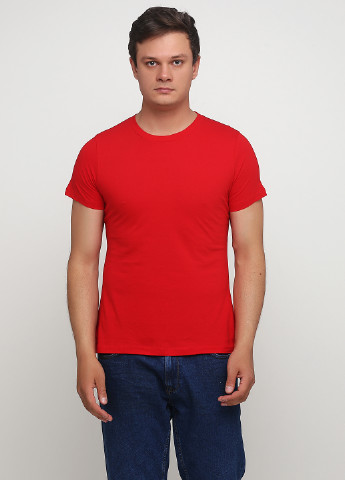 Красная летняя футболка Tultex