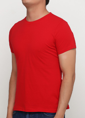 Красная летняя футболка Tultex