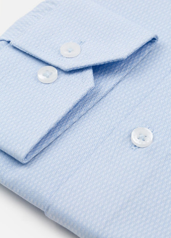 Голубой кэжуал рубашка с геометрическим узором Pako Lorente с длинным рукавом