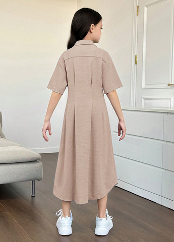 Бежева сукня SHEIN (316481439)