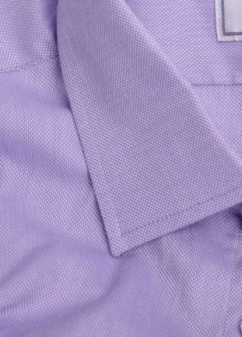 Сиреневая кэжуал рубашка однотонная VD One с длинным рукавом