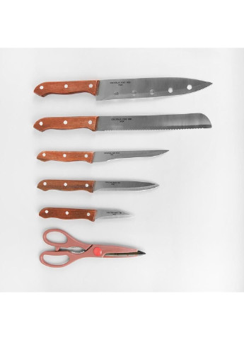 Набір кухонних ножів Basic MR-1401 7 предметів Maestro комбінований,